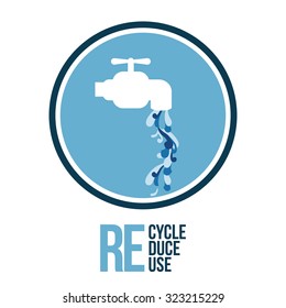 Save the planet concept with eco icons design, vector illustration eps 10