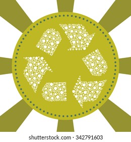 Save Planet concept with eco icons design, vector illustration 10 eps graphic
