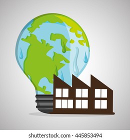 Save Planet concept with icon design, vector illustration 10 eps graphic.