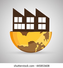 Save Planet concept with icon design, vector illustration 10 eps graphic.