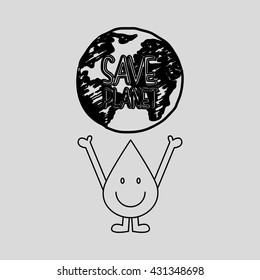 save the planet  design 