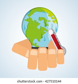 Save planet design. ecology icon. Think green concept