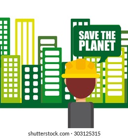 save the planet design, vector illustration eps10 graphic 