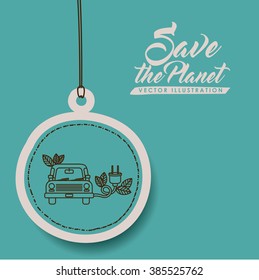 save the planet design, vector illustration eps10 graphic 