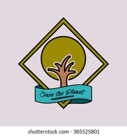 save the planet design, vector illustration eps10 graphic 