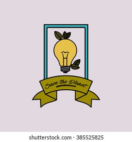 save the planet design, vector illustration eps10 graphic 