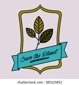 save the planet design, vector illustration eps10 graphic 