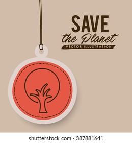 save the planet design, vector illustration eps10 graphic 