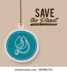 save the planet design, vector illustration eps10 graphic 