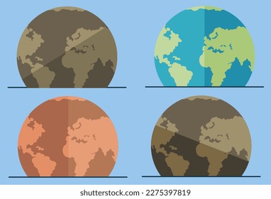 Save planet. Earth day. Climate change Global warming concept Nature environment danger energy business industry air pollution. Temperature rising. Renewable nature earth sustainability. Change planet