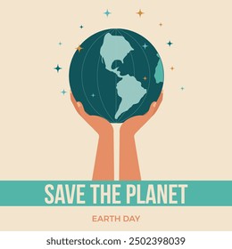 Guardar El planeta, Día de la Tierra, Vector