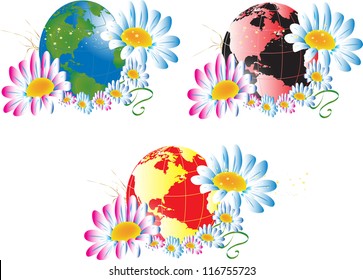 Save the planet. Save the planet global warning.10 EPS.