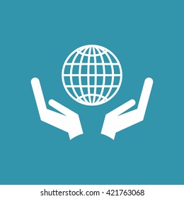 Save Planet, Save Globe Icon. Eps-10.