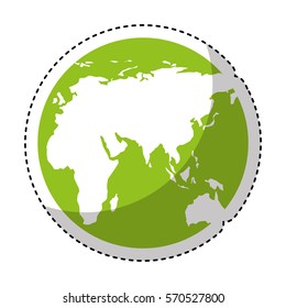 save the planet isolated icon vector illustration design