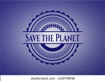 Save the Planet jean background