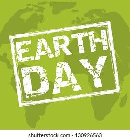 save planet over green background. vector illustration