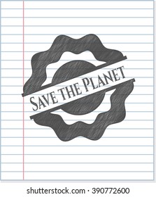 Save the Planet penciled