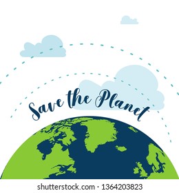 save the planet poster, banner design for happy earth day.