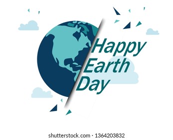 save the planet poster, banner design for happy earth day.