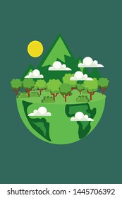 Save The Planet Protect our Earth Day Planting Trees