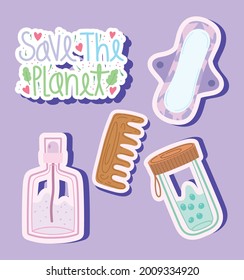 save the planet, reusable products set
