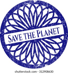 Save the Planet rubber seal