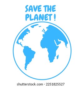 Save the planet. Symbols. Let's protect our planet. Healthy planet. Ecology.