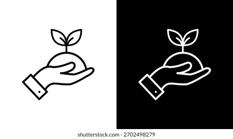 Save The Planet White Icon Set Design