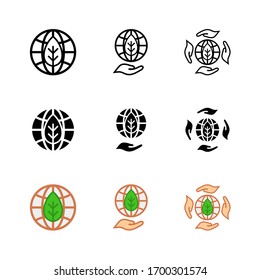 Guardar el icono de la planta: Apropiado para el tema ambiental, tema vegetal, infografías y otros materiales gráficos relacionados.