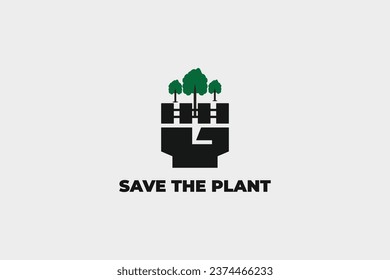 save the plant logo and icon