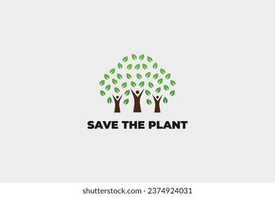 save the plant logo and icon