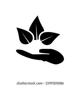 Save the plants icon vector illustration design template