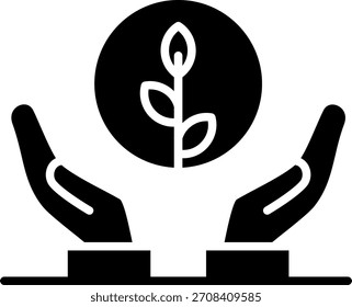 Guardar Plantas Línea Vector Icono Diseño