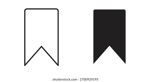 Save post icon line. eps 10 vector illustration