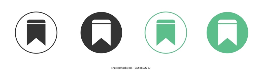 Save post icon Minimal Flat Line Vector Icon Set.