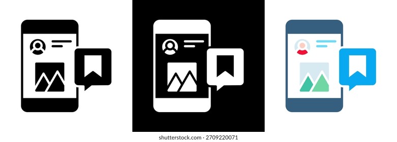 Guardar Ilustración vectorial de glifo de conjunto de iconos posteriores
