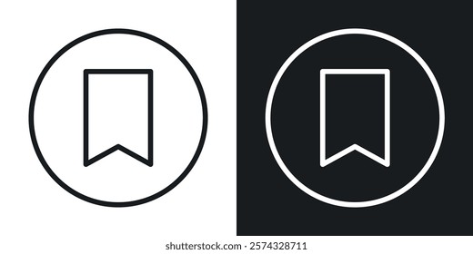 Save post icons in thin black and white stroke liner style
