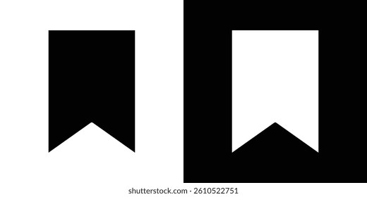 Save post icons vector set in solid flat style