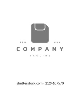 Guardar símbolo de signo de icono premium. Ilustración vectorial del diseño del logotipo vintage de Hipster