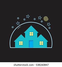 save protected home logo vector