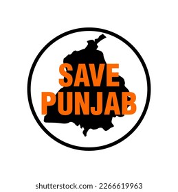 Save punjab with Punjab map icon