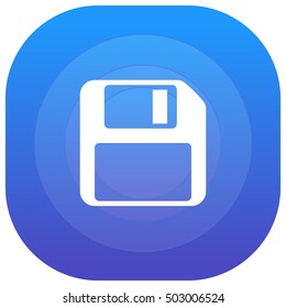 Save Purple - blue circular UI/UX App Icon / Logo Design