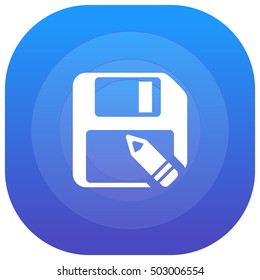 Save Purple - blue circular UI/UX App Icon / Logo Design