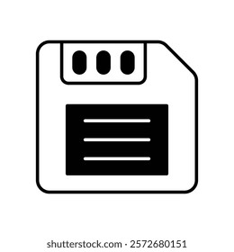 Save Resources icon with white background vector stock illustration