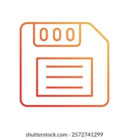 Save Resources icon with white background vector stock illustration