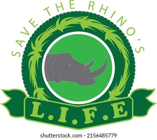 save the rhino's life logo