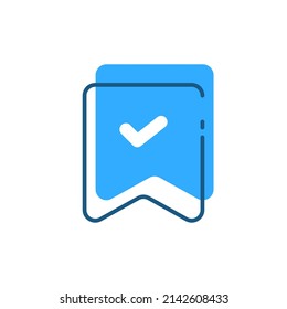 Guardar, cinta, ilustración de concepto de marcador de diseño plano eps10. elemento gráfico moderno para página de inicio, estado vacío ui, infografía, icono