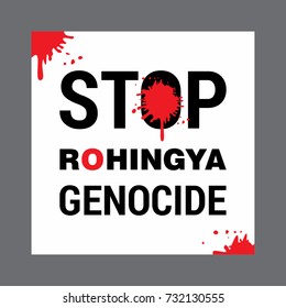 Save Rohingya. Save Rohingya Poster. Save Rohingya Text
