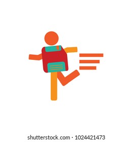 Save Run Logo Icon Design