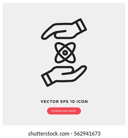 Save science vector icon